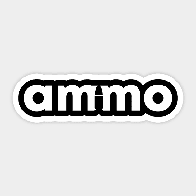 Ammo Wordmark Sticker by vectorclothes